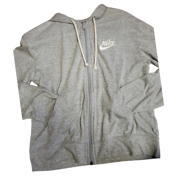 Nike Tops - 2/$20 Nike XS Zip Up Lightweight Hoodie Grey